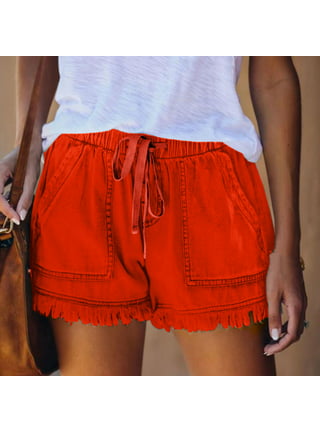 Finelylove Womens Denim Shorts Colorfulkoala Biker Shorts Jean