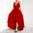 thumbnail image 1 of Finelylove Girls Summer Dresses Long Summer Dress For Women A-line Ankle Length Sleeveless Solid Red M, 1 of 6