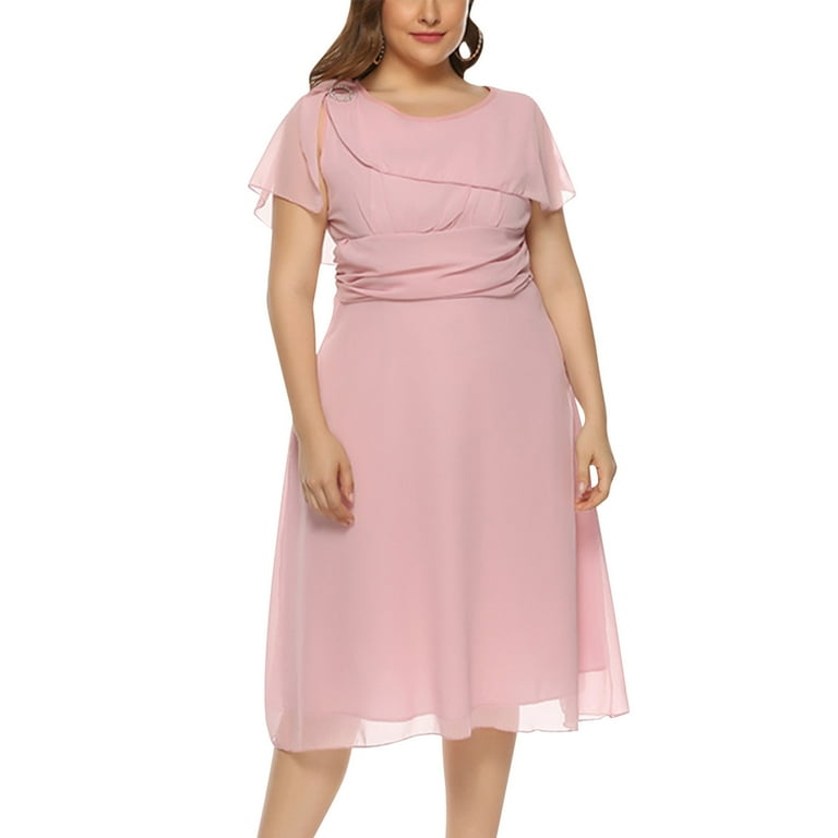 Pink and green 2024 dress plus size