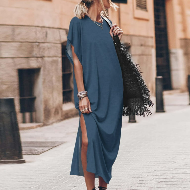A line top cowl neck dress