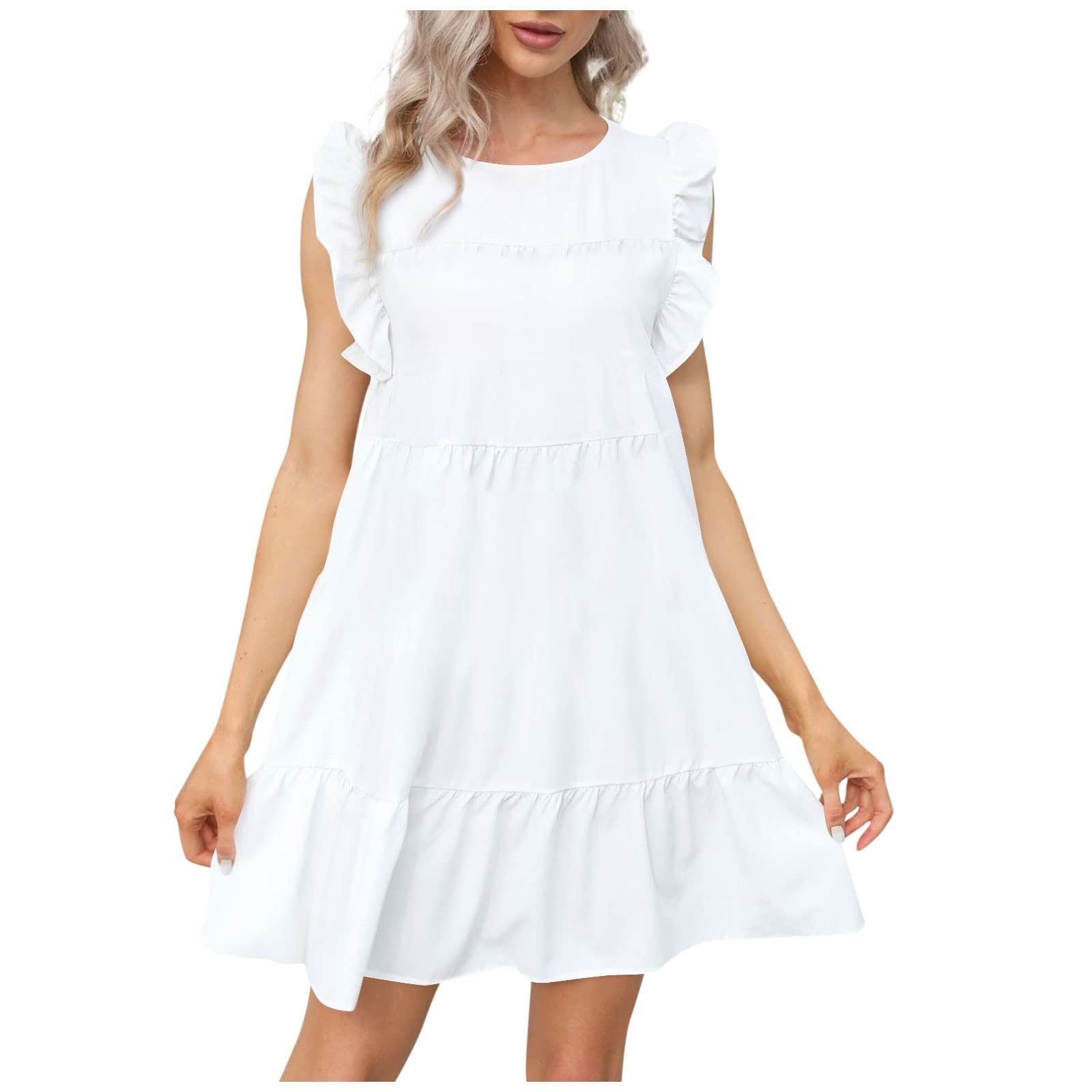 Finelylove Sun Dress Plus Size Summer Dresses Shirt Dress Short Short