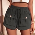thumbnail image 1 of Finelylove Women’S Shorts Womens Shorts For Summer High Waist Rise Outdoor Activity Solid Dark Gray M, 1 of 8