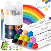 Finenolo 12 Colors Twist Crayons for Kids,Non Toxic Washable Twistable Crayons, Easy-Grip Silky Crayons, Gift for Boys and Girls, Art Supplies for Classroom School,3+