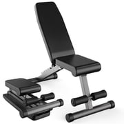 Finer Form 5-in-1 Adjustable Weight Bench - Foldable Multi-Purpose Bench for Full Body Workout, Incline Decline Bench for Home Gym