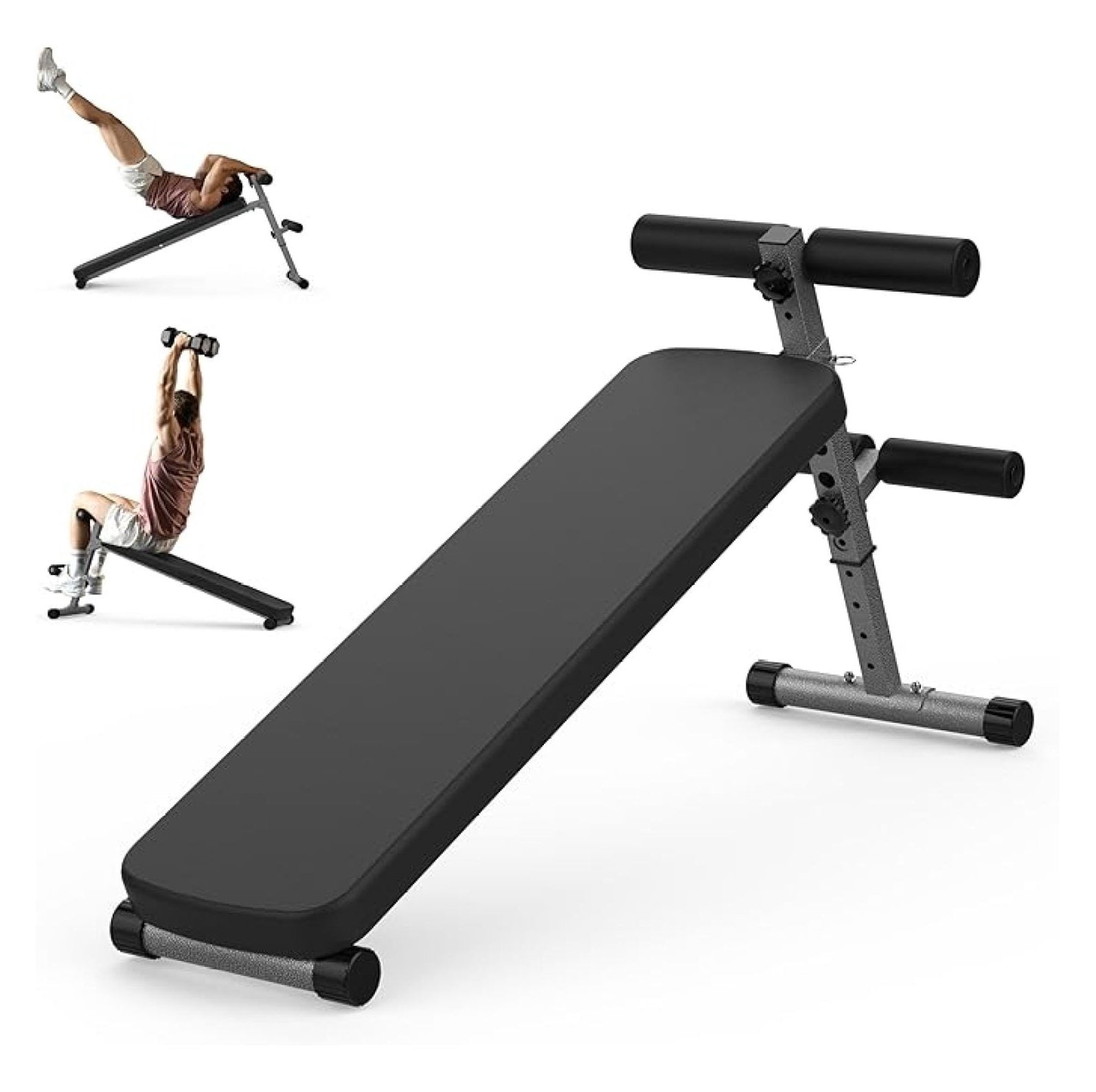 Finer Form Gym-Quality Adjustable Sit Up Ab & Decline Weight for Home Gym Strength Training.