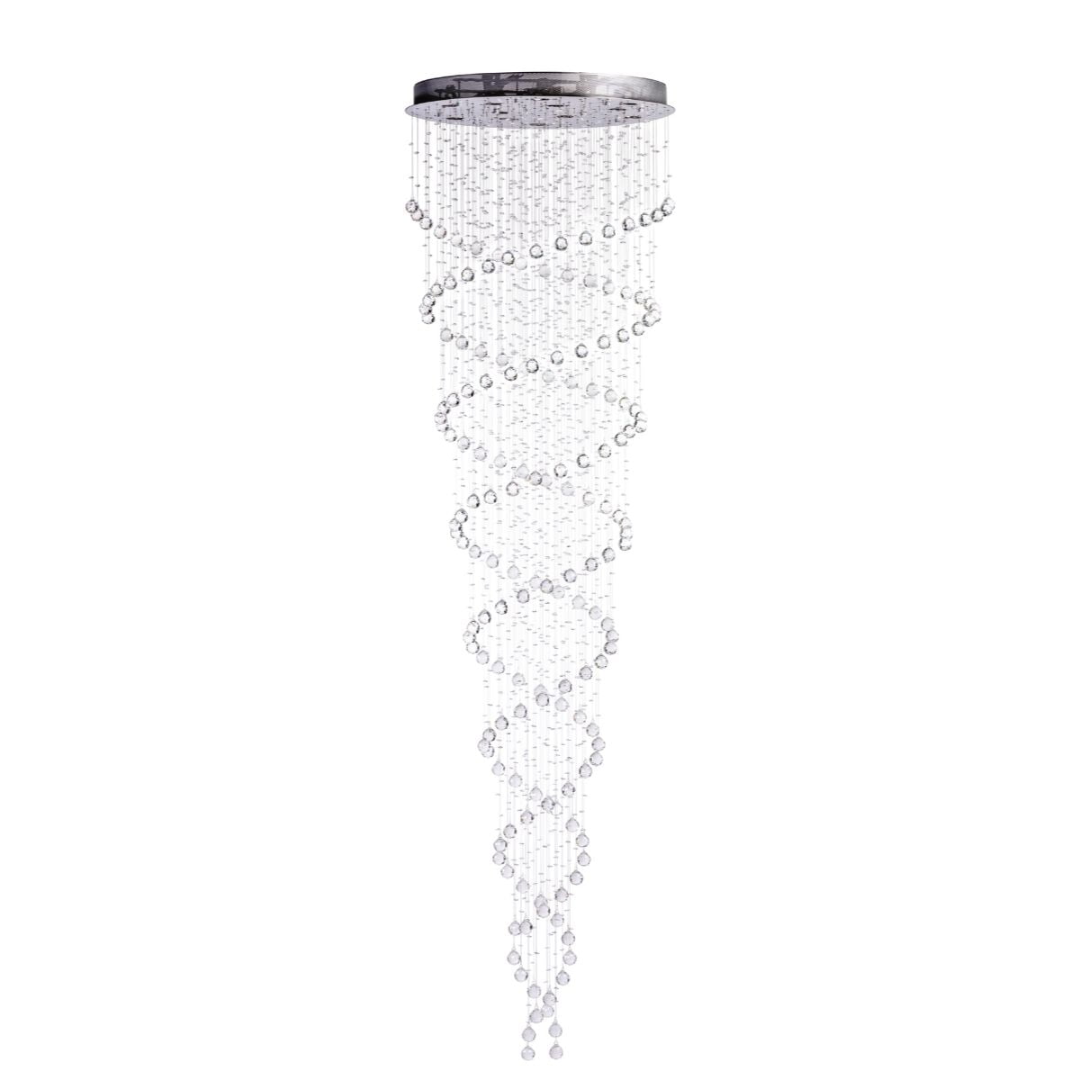 Finesse Decor 12 Light Double Helix Clear Crystal Chandelier