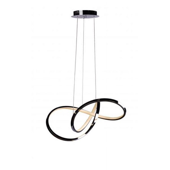 Finesse Decor Knotted LED Dimmable Chandelier // Chrome