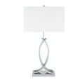 thumbnail image 1 of Finesse Decor Modern Unity Table Lamp with USB Charger, Silver, 1 of 5
