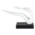 thumbnail image 1 of Finesse Decor Saggita Abstract Resin Sculpture, White, 1 of 8
