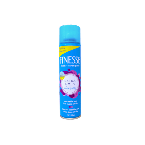 Finesse Finish + Strengthen, Extra Hold Hairspray 7 oz (Pack of 4)