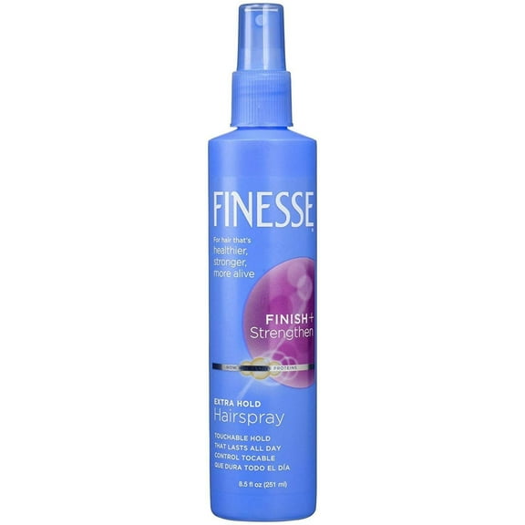 Finesse Finish + Strengthen Extra Hold Non-Aerosol Hair Spray, 8.5 oz