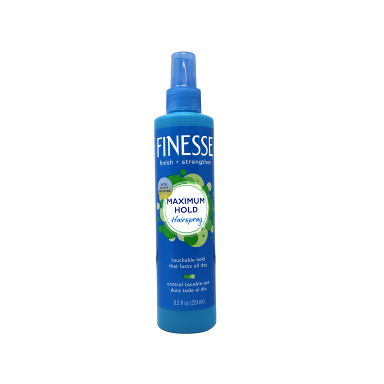 Finesse Finish + Strengthen Maximum Hold Hairspray, Touchable All