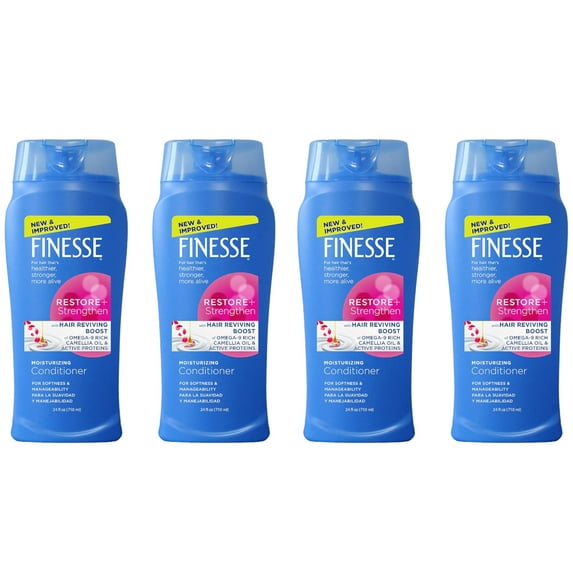 Finesse Moisturizing Conditioner 24 oz, pack of 4 for dry and damaged hair