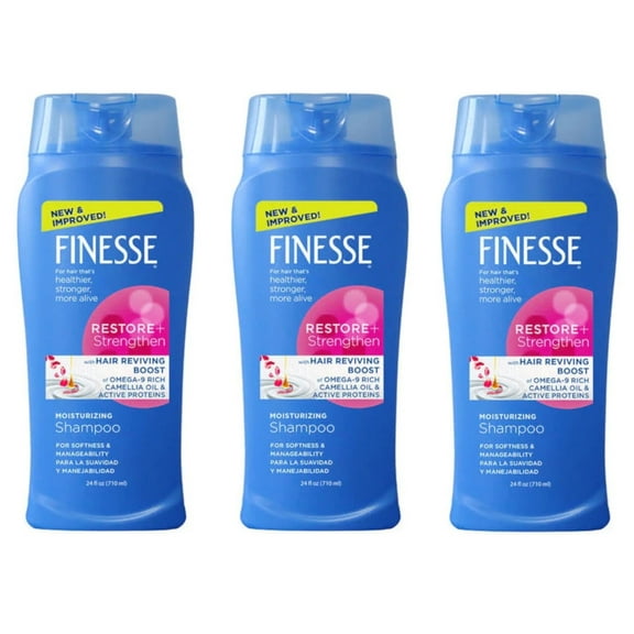 Finesse Restore & Strengthen Moisturizing Shampoo, 24 oz. - Pack of 3