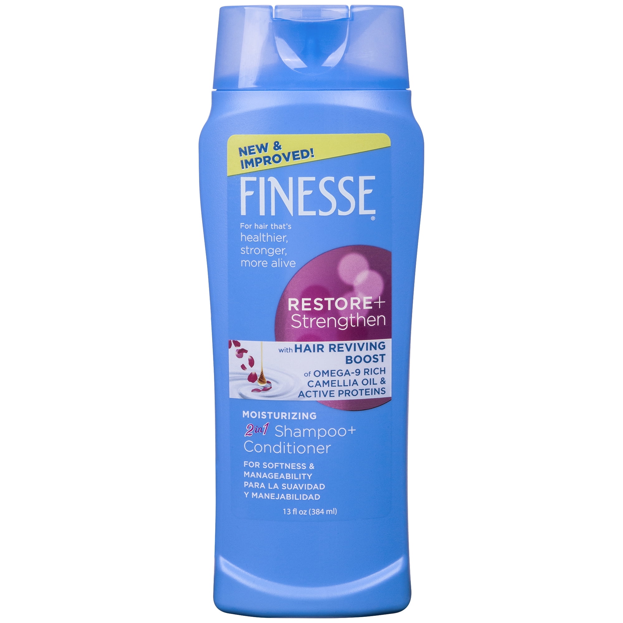 Finesse Self Adjusting Enhancing Hair 2In1 Shampoo And Conditioner 13 Oz