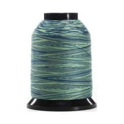 Finesse Thread - Mountain Jungle - Variegated Yellow, Blue, Green, Purple - 100% Polyester - 1500yds Stackable Thread Cones - 100% Polyester Quilting & Sewing Thread - The Grace Company