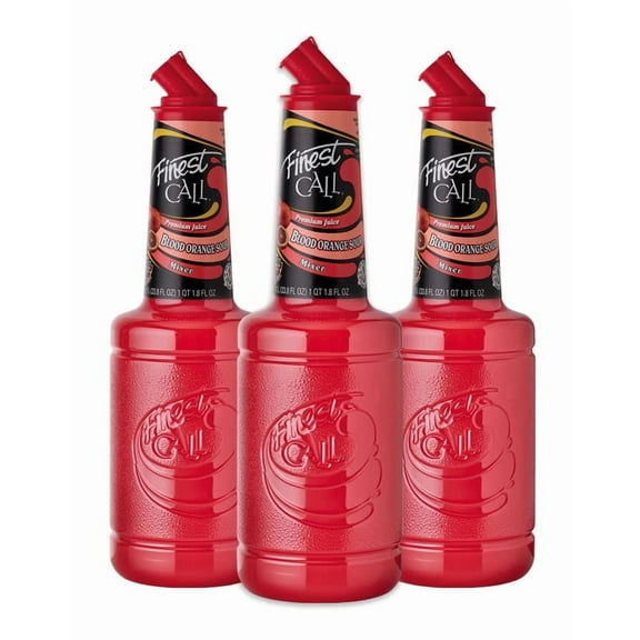 Finest Call Premium Blood Orange Sour Drink Mix, 1 Liter Bottle (33.8 Fl Oz), Pack Of 3 Packaing mayvary