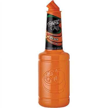 Finest Call Premium Peach Puree Mix, 1 Liter - Perfect for Cocktails and Mocktails