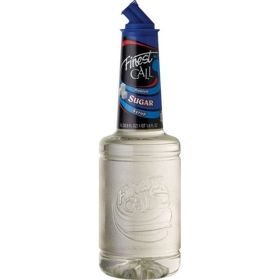 Finest Call Premium Pure Cane Sugar Simple Syrup Mix, 1 Liter Bottle 33.8 Fl Oz, Individually Boxed