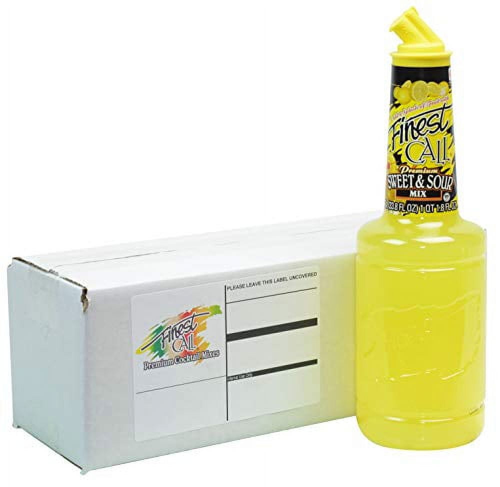Finest Call Premium Lemon Sweet & Sour Drink Mix, 1L Bottle, Individually Boxed