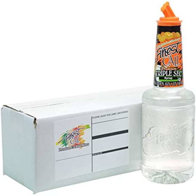 Finest Call Premium Triple Sec Syrup Drink Mix, 1 Liter Bottle (33.8 Fl