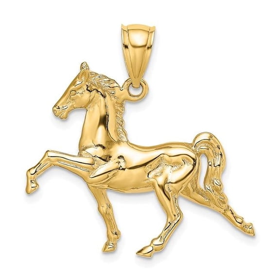 Finest Gold 10K 3-D Tennessee Walking Horse Charm