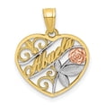 thumbnail image 1 of Finest Gold 10K Two-Tone with White Rhodium Abuela Pendant, 1 of 4