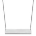 thumbnail image 1 of Finest Gold 10K White Gold Medium Polished Blank Bar Necklace, 1 of 1