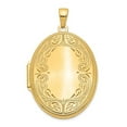 thumbnail image 1 of Finest Gold 10K Yellow Gold 31 mm Oval Scroll Locket Pendant, 1 of 1