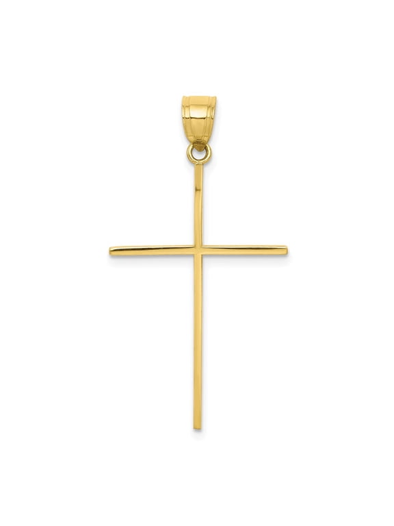 10k Large Cross Pendant