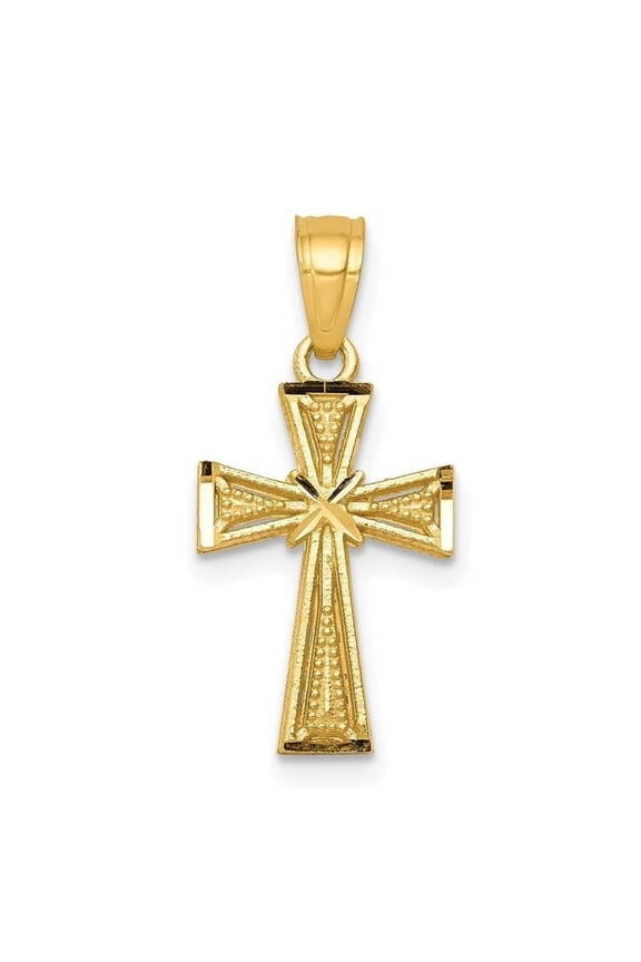 10K Yellow Gold Cross Pendant