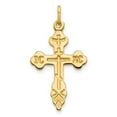 thumbnail image 1 of 10k Yellow Gold Cross Charm, Delightful Charms for Bracelets and Necklaces (0.84 GM, 30 MM Long x 17 MM Wide), 1 of 5