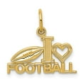 thumbnail image 1 of Finest Gold 10K Yellow Gold Football Charm, 1 of 3