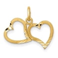 thumbnail image 1 of Finest Gold 10K Yellow Gold Heart Charm, 1 of 3