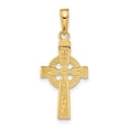 thumbnail image 1 of Finest Gold 10K Yellow Gold Reversible God is Love Celtic Cross Pendant, 1 of 1