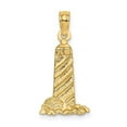thumbnail image 1 of Finest Gold 10K Yellow Gold Small Lighthouse with Building Charm, 1 of 1