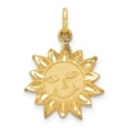 thumbnail image 1 of 10k Yellow Gold Diamond Cut Finish Sun Pendant, 1 of 3