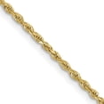 thumbnail image 1 of Finest Gold 10k 1.5 mm Diamond-Cut Rope Chain Bracelet, 1 of 2