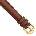 thumbnail image 1 of Finest Gold 14 mm Gilden Brown Oilskin Leather with Gold-Tone Buckle Watch Band, 1 of 1