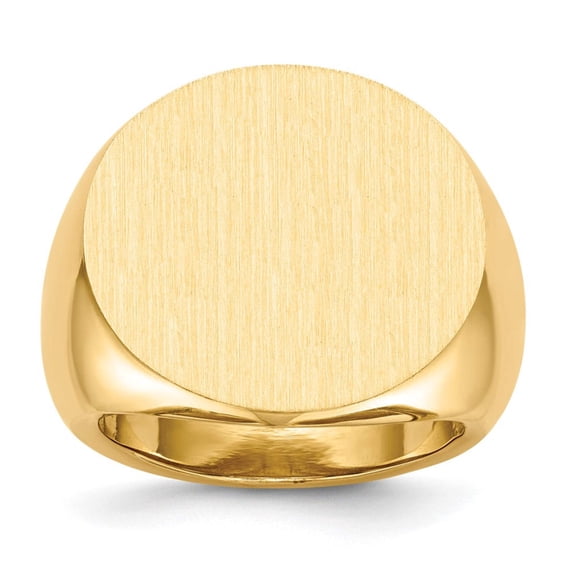 14k Yellow Gold Mens Signet Ring Size 10 Ring for Men - 14.5 Grams