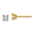 thumbnail image 1 of 14k AAA Quality Complete Princess-cut Diamond Earrings XAP3AAA, 1 of 4