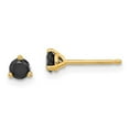 thumbnail image 1 of 14k 1/3ct Black Diamond Stud Earrings STBK, 1 of 2