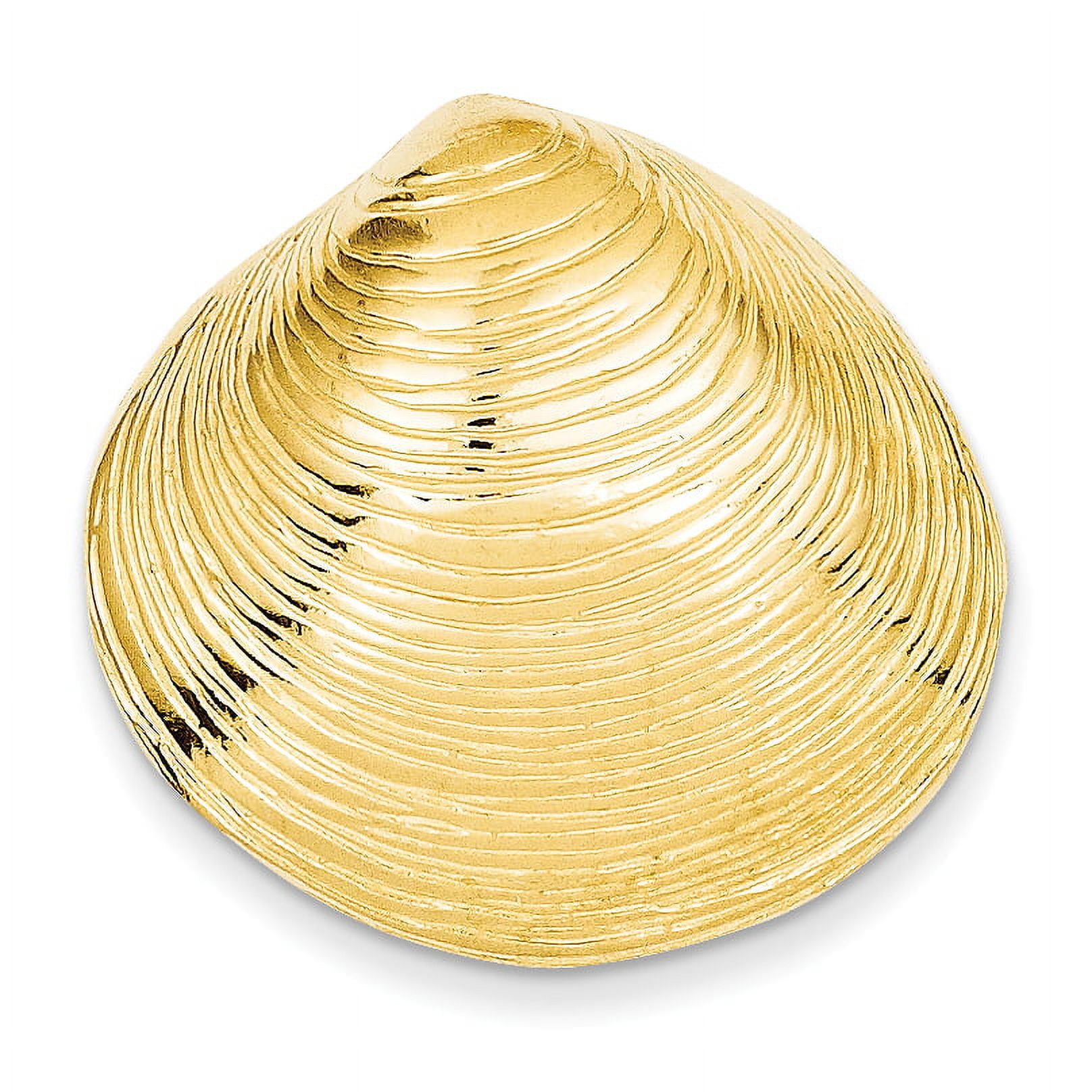 Finest Gold 14K Clam Shell Slide Pendant, Yellow - Walmart Business ...