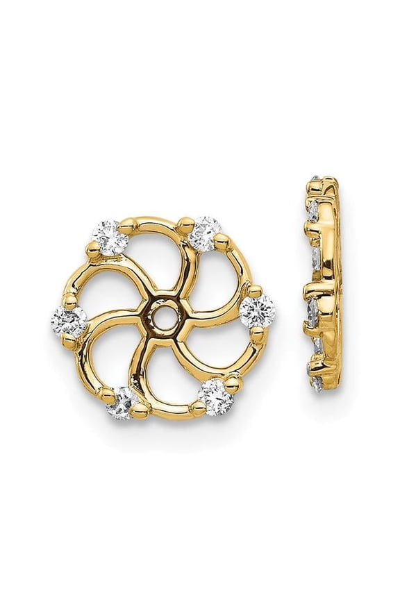 14K Diamond Jacket Mounting Earring
