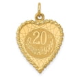 thumbnail image 1 of Finest Gold 14K Happy 20th Anniversary Charm, 1 of 2