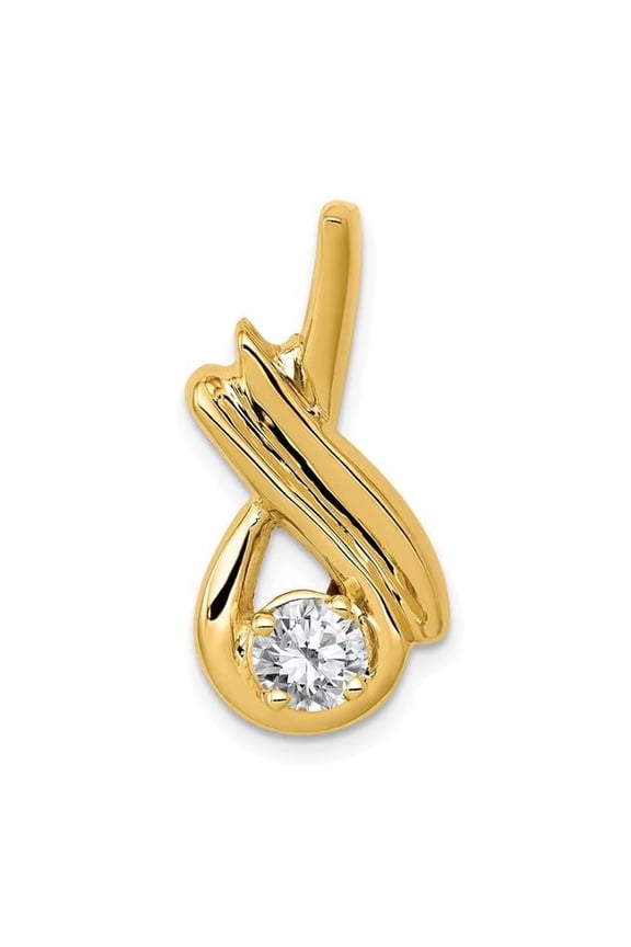 14K Holds 5 mm Stone, Fancy Chain Slide Mounting