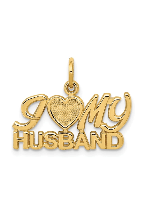 14K I Heart My Husband Charm