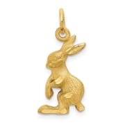 Finest Gold 14K Jack Rabbit Charm