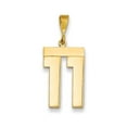 thumbnail image 1 of 14k Yellow Gold Polished Finish Large Size Number 11 Charm Pendant, 1 of 4