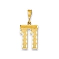 thumbnail image 1 of Finest Gold 14K Medium Diamond-cut Number 11 Charm, 1 of 2